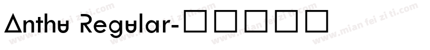 Anthu Regular字体转换
